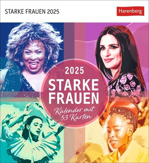 Starke Frauen Postkartenkalender 2025 - Kalender mit 53 Karten (Calendar)