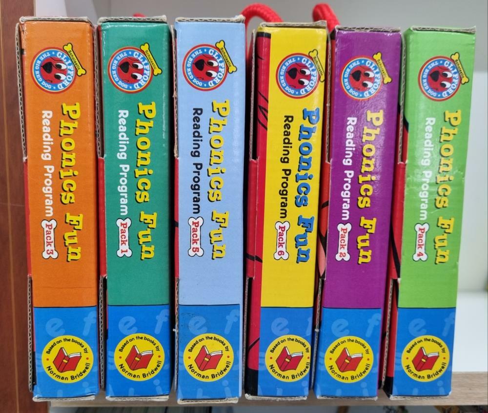 [중고] 클리포드 파닉스 Clifford Phonics Fun Pack 1~6 full set (Paperback 72권 + CD 6장)