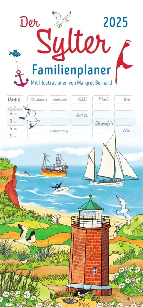 Der Sylter Familienplaner 2025 - Margret Bernard (Calendar)