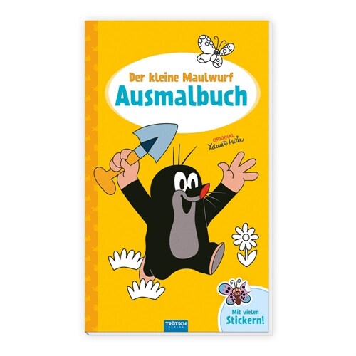 Trotsch Der kleine Maulwurf Ausmalbuch mit Stickern (Paperback)