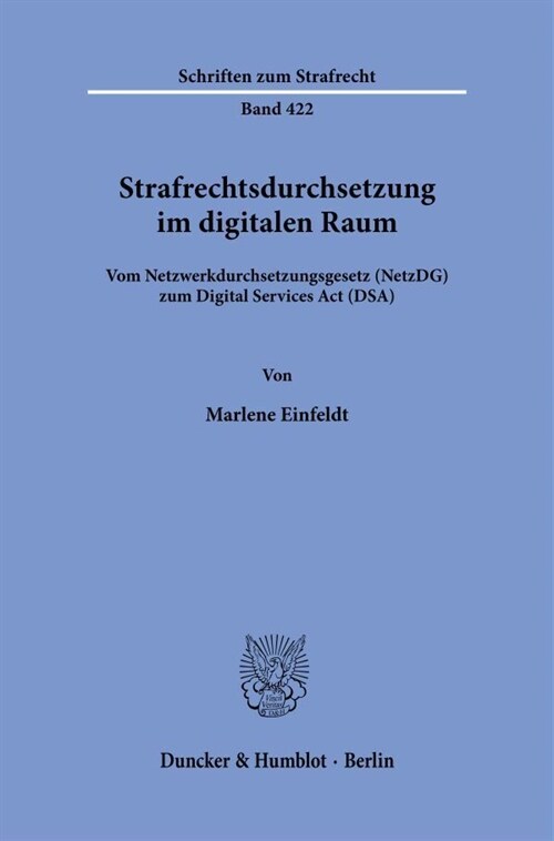 Strafrechtsdurchsetzung im digitalen Raum. (Paperback)
