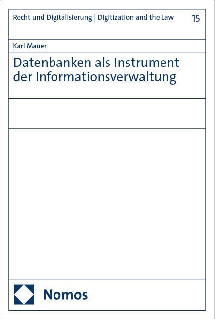 Datenbanken als Instrument der Informationsverwaltung (Hardcover)