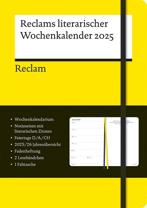 Reclams literarischer Wochenkalender 2025 (Calendar)