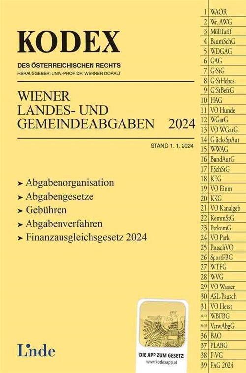KODEX Wiener Landes- und Gemeindeabgaben (Paperback)