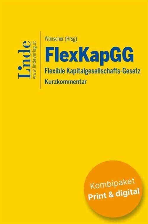 FlexKapGG | Flexible Kapitalgesellschafts-Gesetz (Kombi Print&digital) (Hardcover)