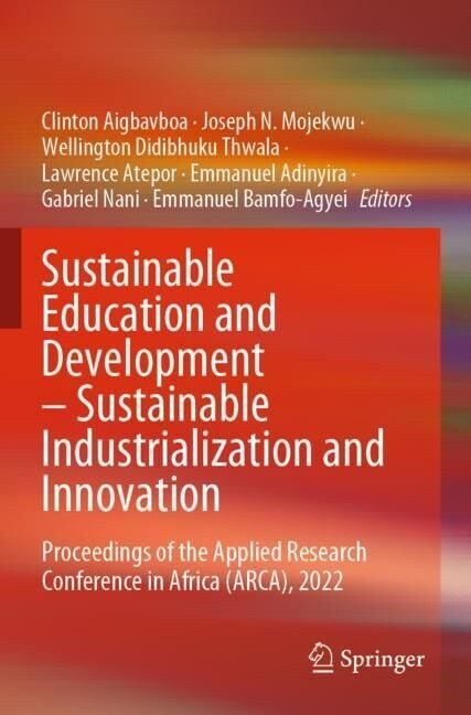 Sustainable Education and Development - Sustainable Industrialization and Innovation, 2 Teile (Paperback)