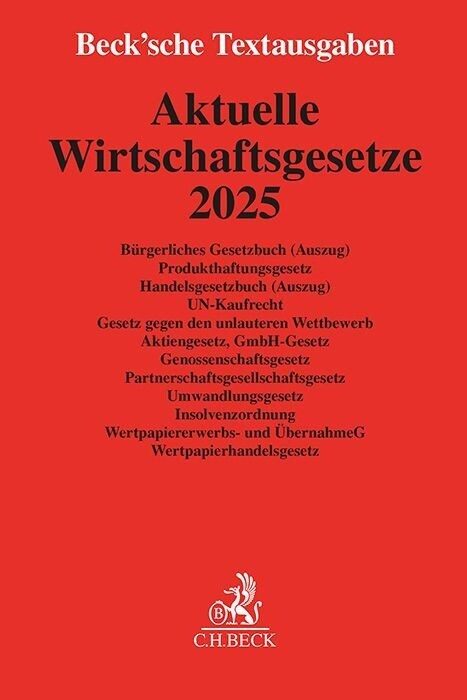 Aktuelle Wirtschaftsgesetze 2025 (Paperback)