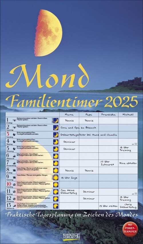 Mond-Familientimer 2025 (Calendar)