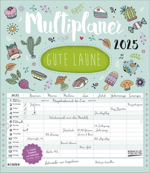 Multiplaner - Gute Laune 2025 (Calendar)