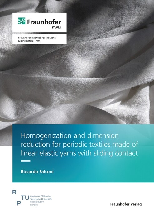 Homogenization and dimension reduction for periodic textiles made of linear elastic yarns with sliding contact (Paperback)