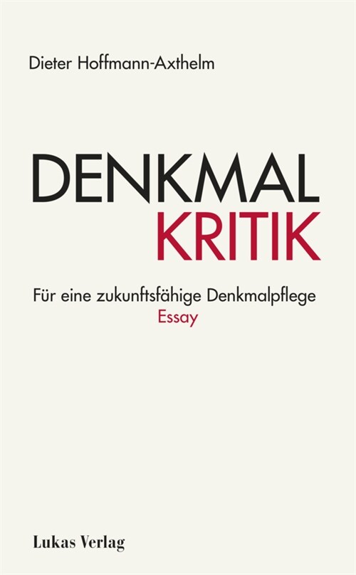 Denkmalkritik (Paperback)