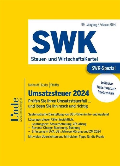 SWK-Spezial Umsatzsteuer 2024 (Paperback)