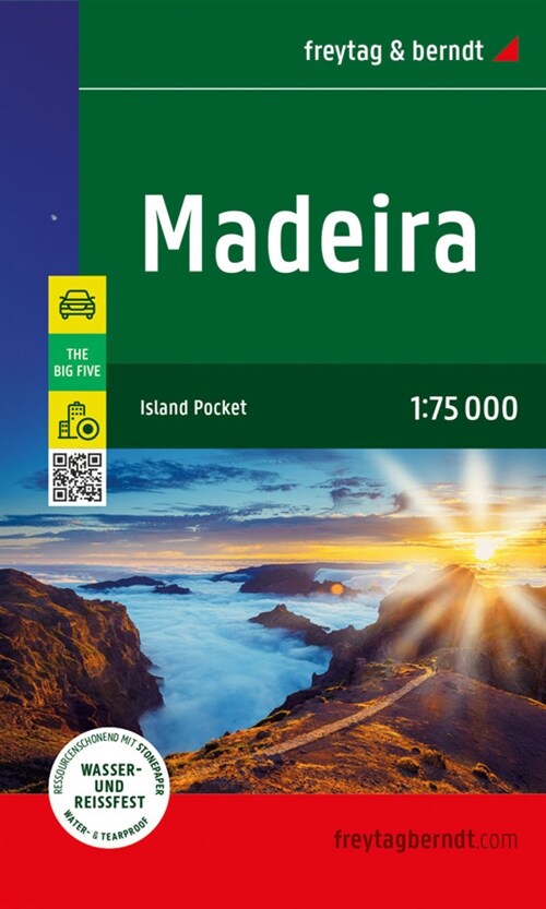 Madeira, Straßen- und Freizeitkarte 1:75.000, freytag & berndt (Sheet Map)