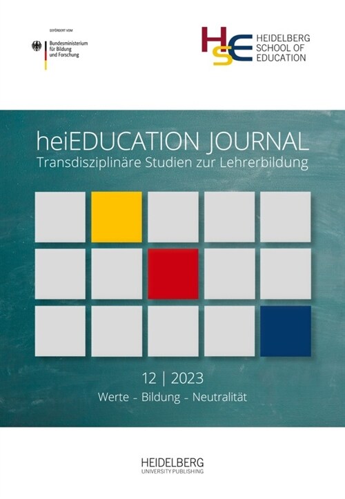 heiEDUCATION JOURNAL / Werte - Bildung - Neutralitat (Paperback)