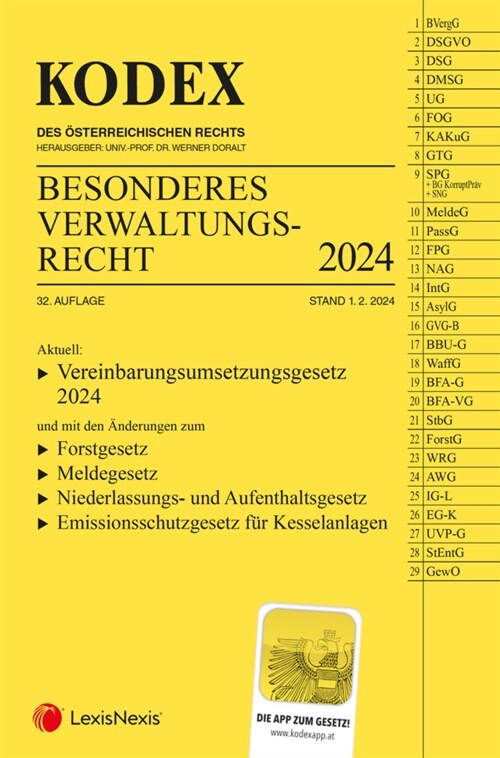 KODEX Besonderes Verwaltungsrecht 2024 - inkl. App (Paperback)