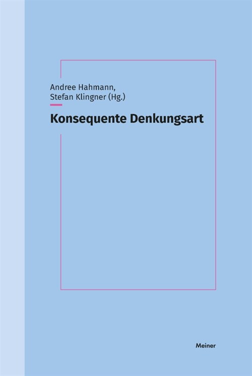 Konsequente Denkungsart (Paperback)