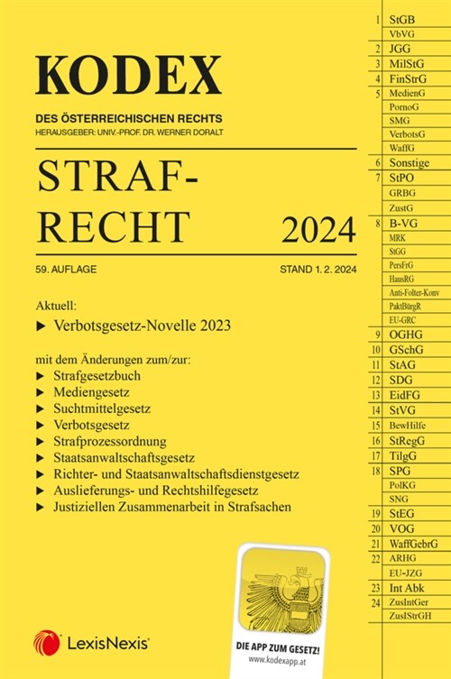 KODEX Strafrecht 2024 - inkl. App (Paperback)