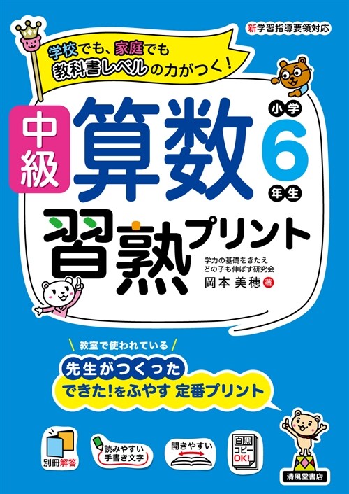 中級算數習熟プリント 小學6年生