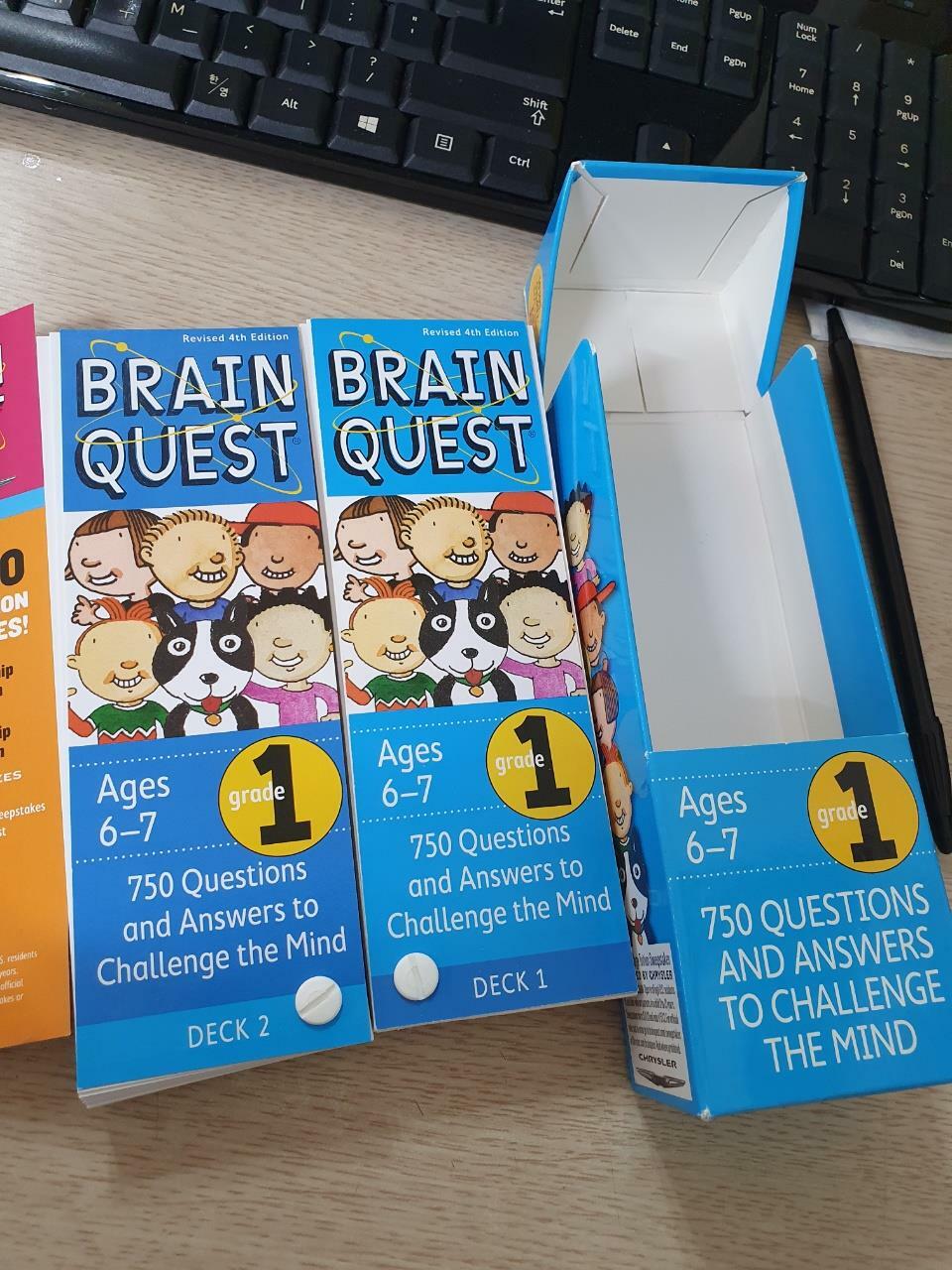 [중고] Brain Quest 1st Grade Q&A Cards: 750 Questions and Answers to Challenge the Mind. Curriculum-Based! Teacher-Approved! (Other, 4, Revised)
