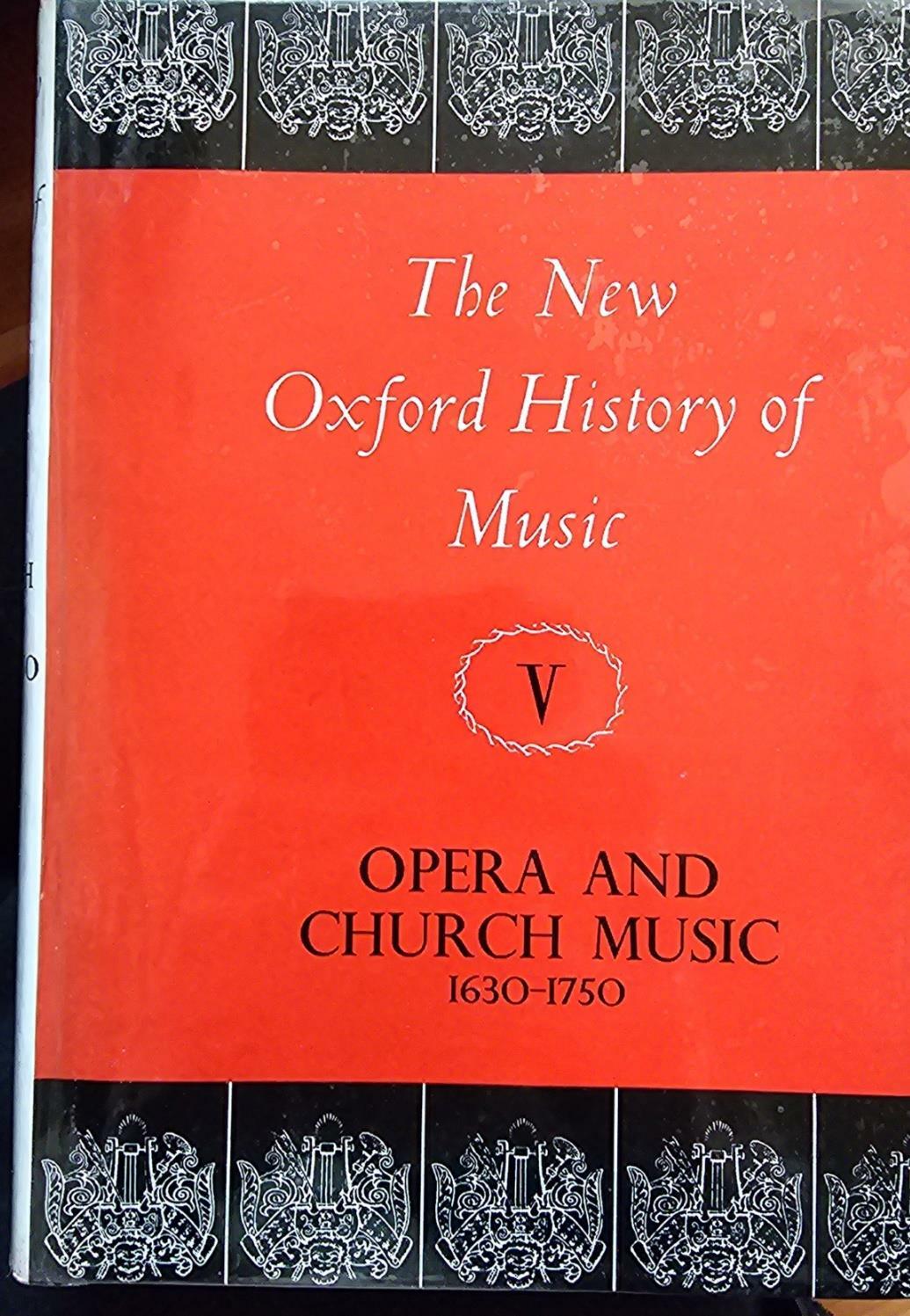 [중고] Opera and Church Music 1630-1750 (Hardcover)
