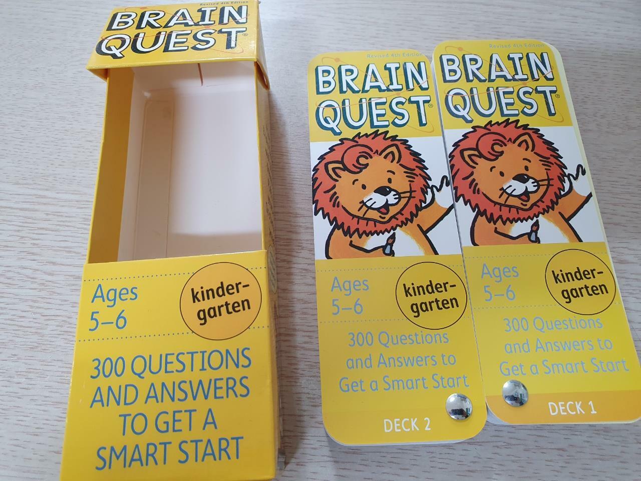 [중고] Brain Quest Kindergarten Q&A Cards: 300 Questions and Answers to Get a Smart Start. Curriculum-Based! Teacher-Approved! (Other)