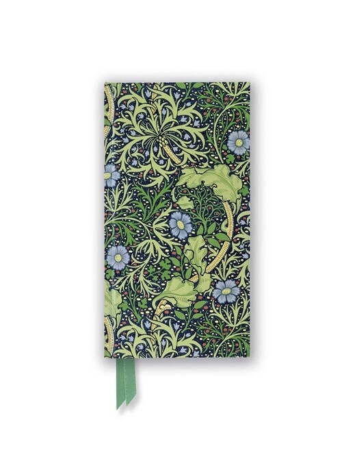 William Morris: Seaweed (Foiled Slimline Journal) (Notebook / Blank book)