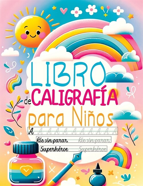 Caligraf? para ni?s - Abecedario en espa?l: Cuaderno aprender a escribir letras y n?eros, pr?tica de escritura y lectura para ni?s de 6 a 8 a?s (Paperback)