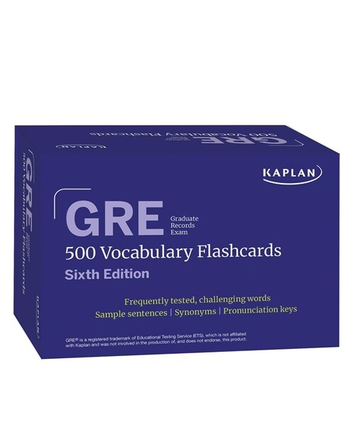 GRE Vocabulary Flashcards, Sixth Edition + Online Access to Review Your Cards, a Practice Test, and Video Tutorials (Other, 6)