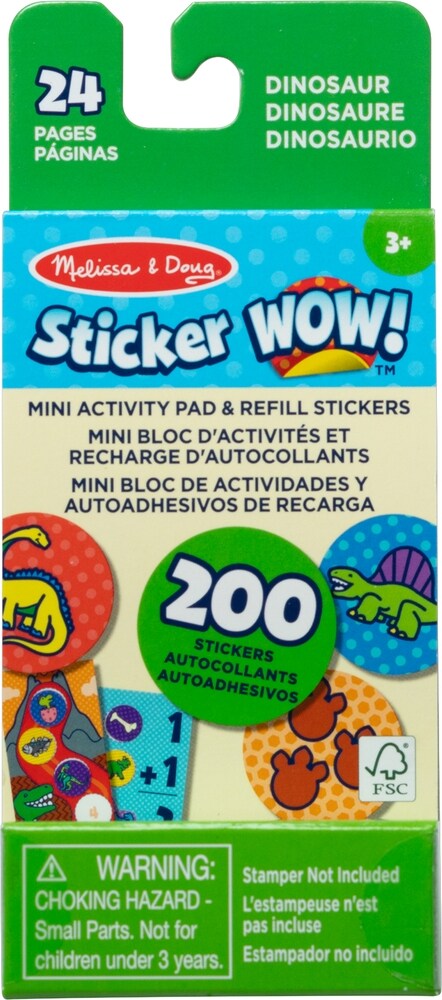 Sticker Wow! Mini Activity Pad with Refill Stickers - Dinosaur (Other)