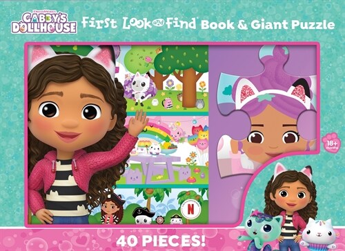 DreamWorks Gabbys Dollhouse: First Look and Find Book & Giant Puzzle (Multiple-component retail product)