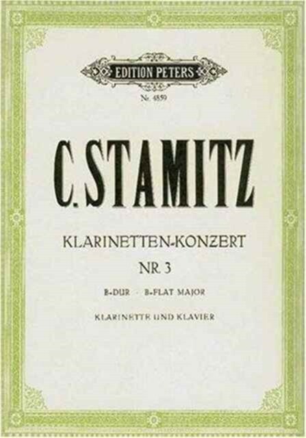 Clarinet Concerto No. 3 in B flat (Sheet Music)