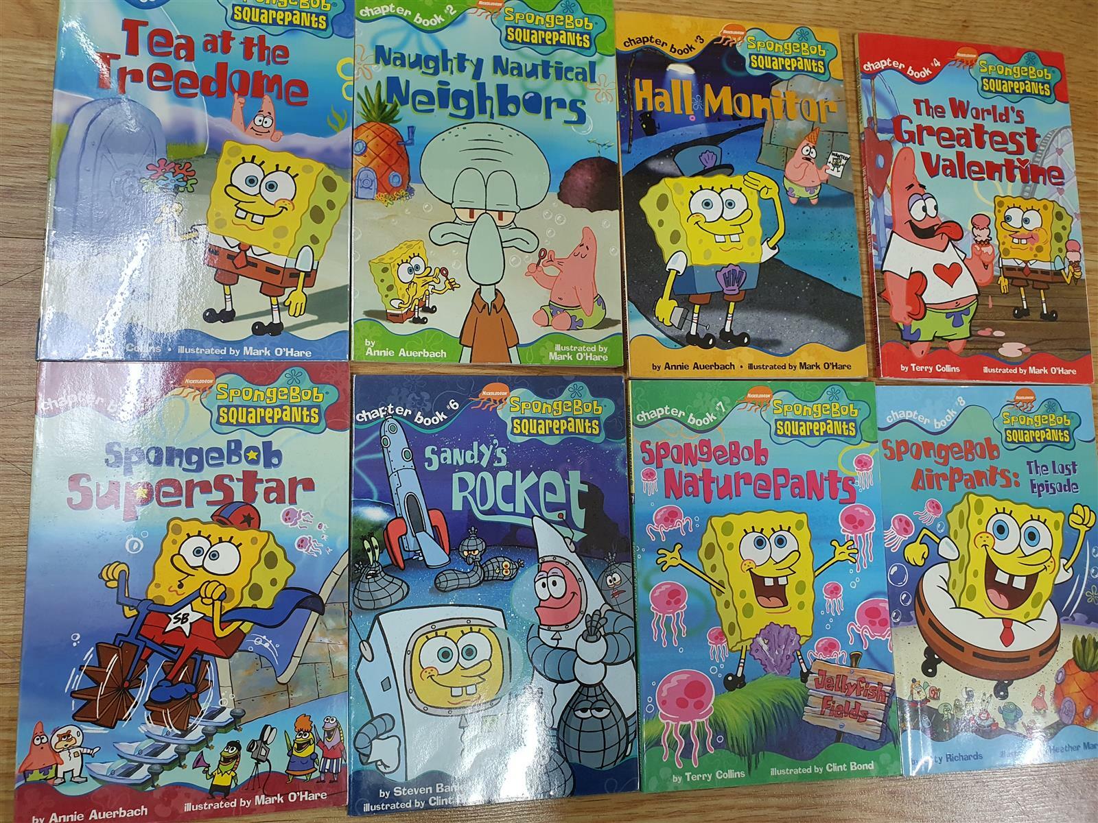 [중고] SpongeBob SquarePants 스폰지밥 챕터북 (Paperback 12권 (단어 & 표현 리스트 포함) + Audio CD 6장 (MP3))
