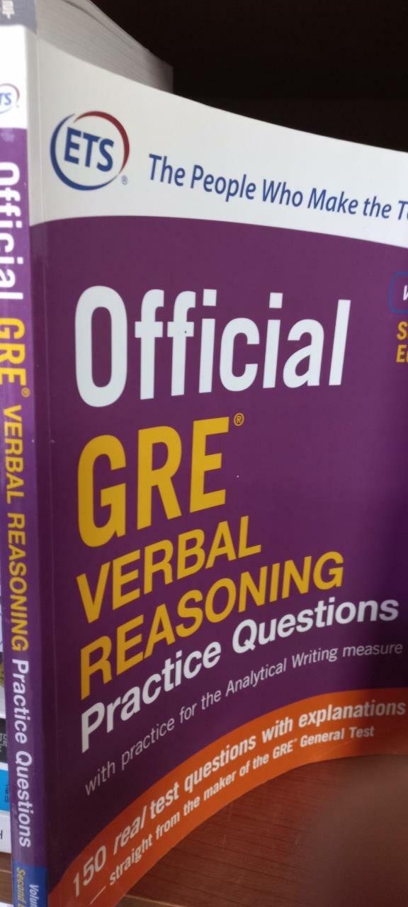 [중고] Official GRE Verbal Reasoning Practice Questions, Second Edition, Volume 1 (Paperback, 2)