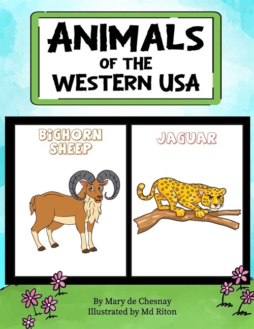 Animals of the Western USA: Coloring Book (Paperback)