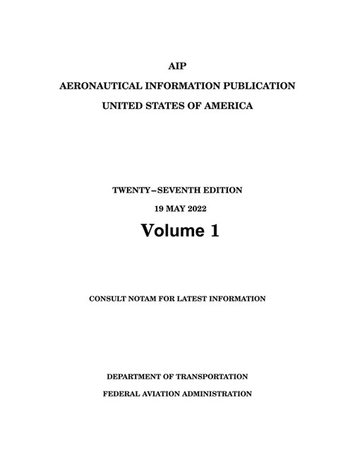 2024 Aeronautical Information Publication (AIP) Basic (Volume 1/2) (Paperback)