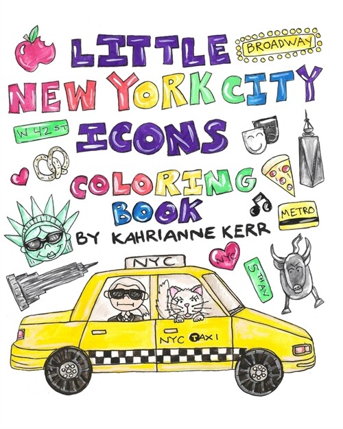 Little New York City Icons Coloring Book (Paperback)
