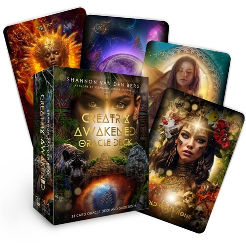 Creatrix Awakened Oracle Deck: Fierce Feminine Frequency Leaders (33 Full-Color Cards and 126-Page Guidebook) (Other)