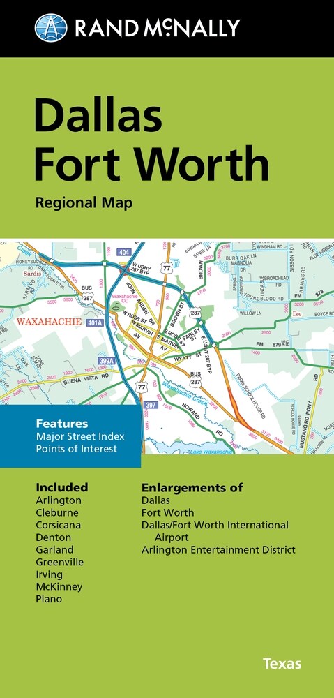 Rand McNally Folded Map: Dallas Fort Worth Regional Map (Folded)