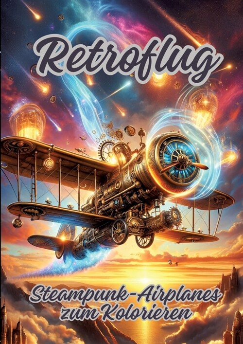 Retroflug: Steampunk-Airplanes zum Kolorieren (Paperback)