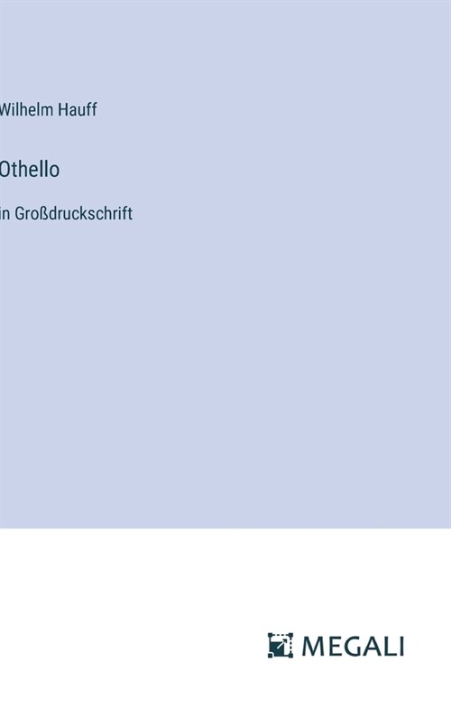 Othello: in Gro?ruckschrift (Hardcover)