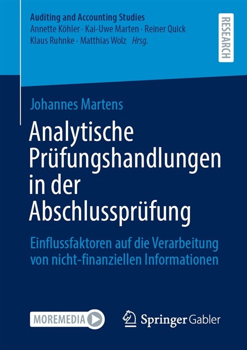 Analytische Pr?ungshandlungen in Der Abschlusspr?ung: Einflussfaktoren Auf Die Verarbeitung Von Nicht-Finanziellen Informationen (Paperback, 2024)