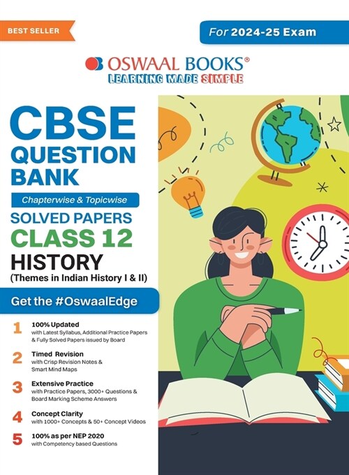 Oswaal CBSE Question Bank Class 12 History, Chapterwise and Topicwise Solved Papers For Board Exams 2025 (Paperback)