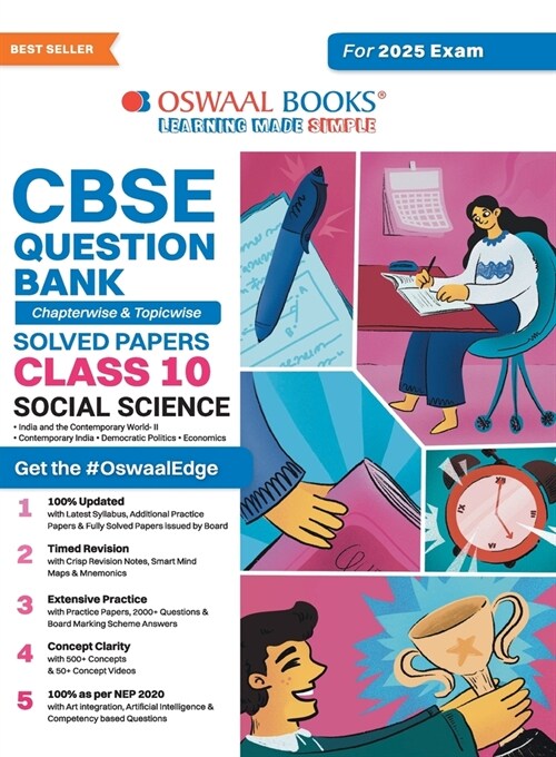 Oswaal CBSE Question Bank Class 10 Social Science, Chapterwise and Topicwise Solved Papers For Board Exams 2025 (Paperback)