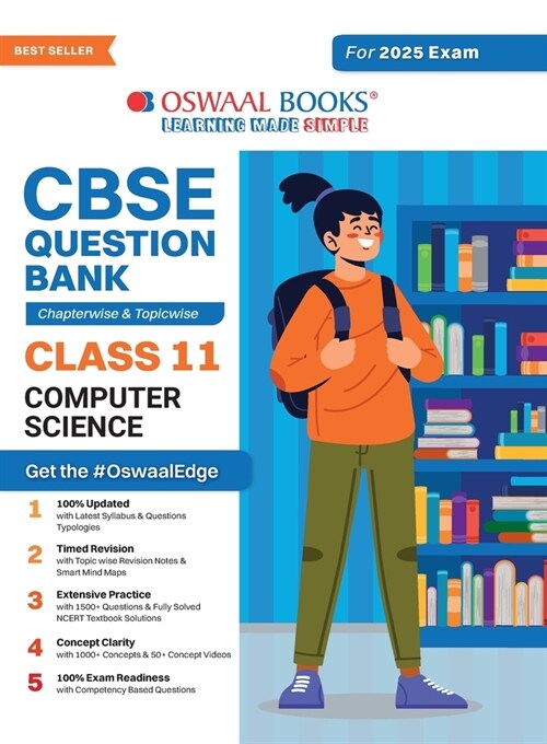 Oswaal CBSE Question Bank Class 11 Computer Science, Chapterwise and Topicwise Solved Papers For 2025 Exams (Paperback)