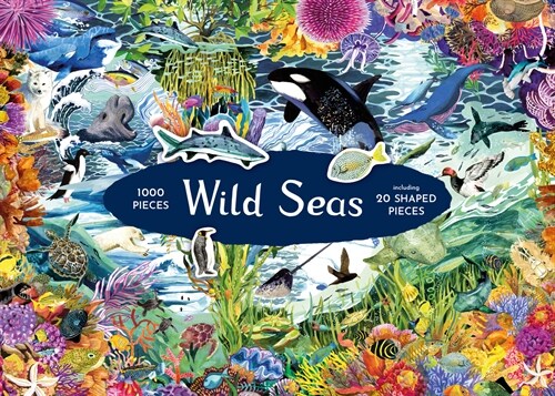 Wild Seas Jigsaw: Stories of Natures Greatest Comebacks: 1000 Piece Jigsaw with 20 Shaped Pieces (Hardcover)