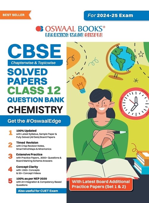 Oswaal CBSE Question Bank Class 12 Chemistry, Chapterwise and Topicwise Solved Papers For Board Exams 2025 (Paperback)