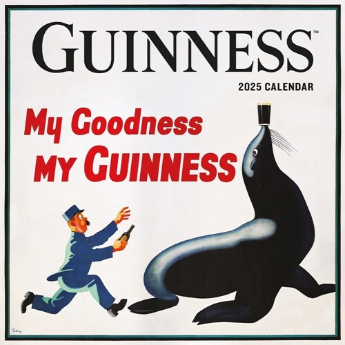 Guinness, Poster Art Square Wall  Calendar 2025 (Paperback)