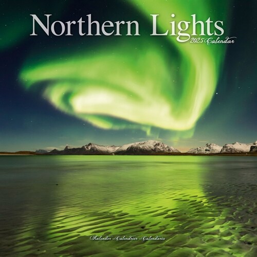 Northern Lights Calendar 2025 Square Travel Wall Calendar - 16 Month (Calendar)