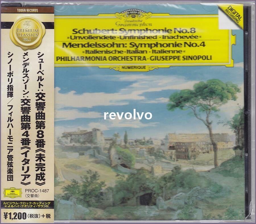 [중고] 슈베르트 : 교향곡 8번 ‘미완성‘& 멘델스존 : 교향곡 4번 ‘이탈리안‘