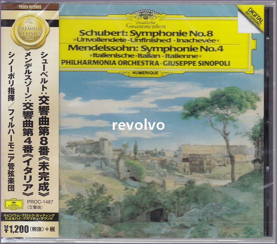 [중고] 슈베르트 : 교향곡 8번 ‘미완성‘& 멘델스존 : 교향곡 4번 ‘이탈리안‘